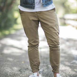 Sharonwalker Men's Straight Fit Chino Pants — Cotton Twill